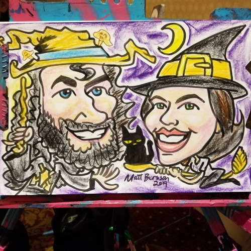 Drawing caricatures at the New England Wizardfest today and tomorrow!    There are lots of vendors here with Harry Potter type merch.   Plenty of crystals, jewelry, wands, brooms, cupcakes, an illustrator specializing in dragons, plus other fun stuff!