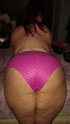 venusblue82:  And 3rd pink with black polka dot cheekies, let me know which you like best💋