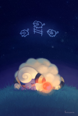 fluffysheeps:    Do Mareeps dream of electric sheep?   Also available on Redbubble!! ヾ(´▽｀*)ﾉ☆ 