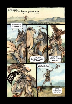 furrr166:  Steppe in the right direction (colored)  Comic by Blotch  Part 1/1  Source: yaoihavenreborn