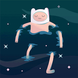 ottertron:  I drew/made a gif of Finn! This is based on the scene in ‘Billy’s Bucket List’ when Finn jumps in the ocean. I just thought the imagery was neat. This is probably a WIP. 