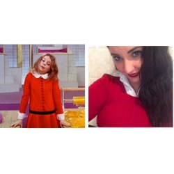 When you realize your outfit looks like the grown up version of the girl from Charlie and the Chocolate Factory #verucasalt #Prepfashion #officelife #whoworeitbest #hatemylife