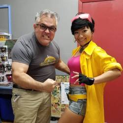 cesarfeliciano: Trying to do my #Logan / #Wolverine impression with #Jubilee she was pretty #Epic. #comicon #cosplay