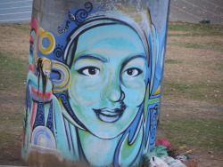 colored-harmony:  The graffiti here is beautiful.
