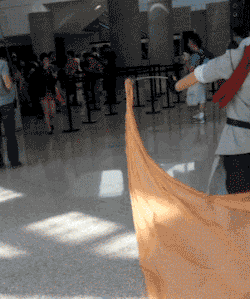 dwam:  kelsothedancingllama:  pwnthosenoobs:  rakandonotinteract: Anime Expo 2013 - Legend of Korra benders  Okay, for those of you who got a glimpse of these guys, you know that they were REALLY COOL. Fantastic job to the cosplayers for the fantastic