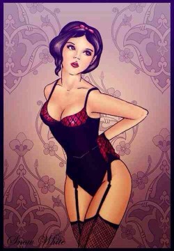 Snow White pin-up Love it.