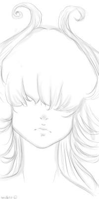 9.2.2015I drew a sketch of hair. I LOVE IT!OWN ART!!PLEASE! DON&rsquo;T USE IT! (=3=)/