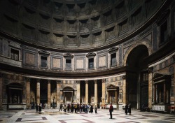 Pantheon. Rome, Italy.  Photo by Thomas Struth, 1990.