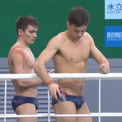 athletic-collection:Daniel Goodfellow (left) with Tom Daley