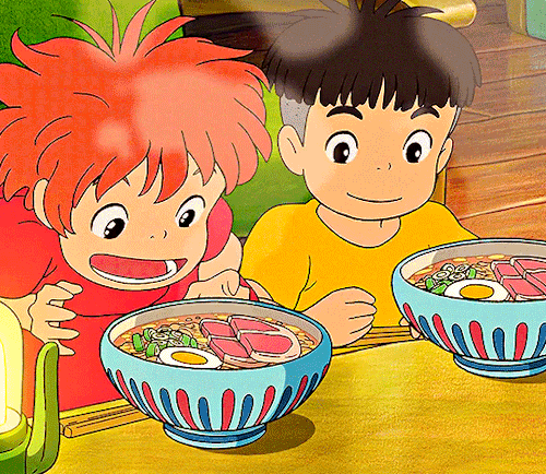 nyssalance: STUDIO GHIBLI + FOOD Ponyo (2008)Spirited Away (2001)When Marnie Was There (2014)Howl’s Moving Castle (2004)Kiki’s Delivery Service (1989)From Up on Poppy Hill (2011) [ part 1 ] [ part 2 ] 