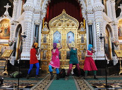 flavorpill:  This photo is of Pussy Riot in a Moscow church and is one of our picks for The Most Controversial Artworks of 2012. Click through our slideshow to see the rest!