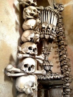 aussiegrunt:  Sedlec Ossuary. Kutna Hora, Czech Republik when there’s no more room in hell the dead will walk the earth when there’s no more room in the ground the dead will be piled high. to solve the problem of over-crowded cemetaries, the dead