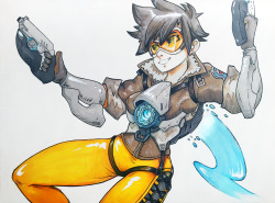Phew! This one took a while to complete!So anyway, I’ve decided to have fun with some markers again. And what better way to get me going than some hot orange pants  obligatory Overwatch fan art.I don’t even play this game but the characters look