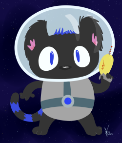 I drew Artie as Cookie Cat/Cookie Cat-style. Because she&rsquo;s a cat-like alien so I figured it fit.