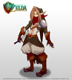 TLOZ The Two Heroes Gerudo Thief Link Concept by SoyUnGnomo 