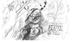 gingerlandcomics:  rough sketch for the Flute Spell titlecard   by writer/storyboard artist Sam Aldenpremieres Saturday, March 12th at 7/6c on Cartoon Network