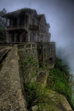 :   El Hotel del Salto in Colombia One of the country’s major tourist attractions, the Tequendama Falls (or Salto del Tequendama) is a 515-feet high waterfall on the Bogotá River, located about 18 miles southwest of Bogotá in the municipality of