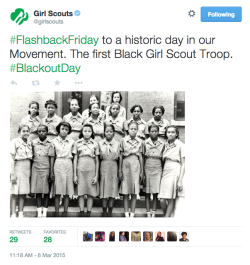 crissle:  the girl scouts are consistently so dope and the boy scouts are consistently a disappointment. 