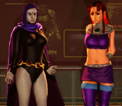 Preview of Red Menaceâ€™s Raven and Starfire models, which I was quite surprised to see. Itâ€™s a nice followup to his Kylie Griffin Model, which he had also updated recently. These pics are rough and have very little post editing so please forgive the