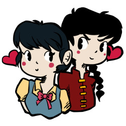 lady-dove:  Worked on convention stuff and decided to cool down on doodling some Ranma ½ as a shout-out to my childhood.  &lt;3