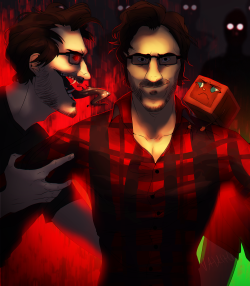 valachhim:  AAaaaand also Markiplier in a close-up from what I did for marksheroes. I really like this one, and I hope you like it, too!