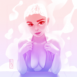 dreln:  Nightly Art - I did up some fanart of the lovely Stefania Ferrario tonight. Check her work out at  @stefaniaferrario &lt;3 &lt;3 &lt;3