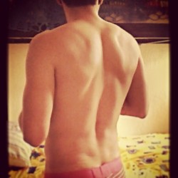 Después del #ejercicio #back #me #yo #men #man #guy #skin #arms #neck  #muscle #pink