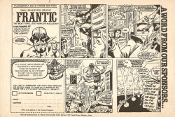 Marvel ad for Frantic magazine. From Chiller Pocket Book No. 11 (Marvel Comics, 1980). From Oxfam in Nottingham.