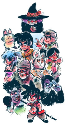 toonimated:  Dragonball cast of characters of one of my fav seasons- Uranai Baba’s house of monsters!