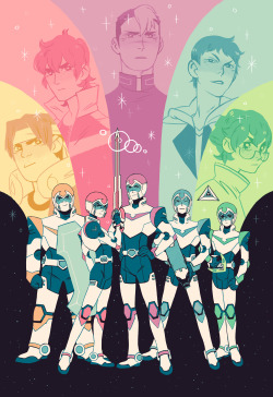sarakipin:Voltron print! I had such a great time watching this show, I can’t wait for season 2! 