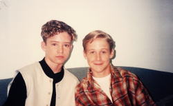 k1ss:   Justin Timberlake &amp; Ryan Gosling (1994)  im melting 