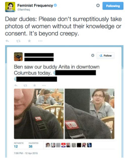 abdullahqutbedden:  surge991:  iamayoungfeminist:  This is the type of bullshit that women on the internet have to deal with.   I guess we’re just gonna ignore that whole manspreading campaign. Oh, I dunno. Taking pictures of men manspreading without