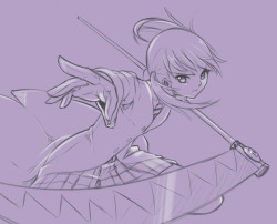 Maka for the /a/ waifu drawthread. Was working on it on Friday but didn’t have time to finish until today.