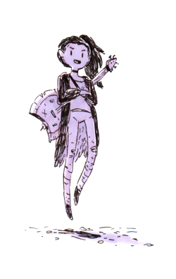 Young Marceline by writer/storyboard artist Hanna K hannakdraws:  Marceline doodle. 