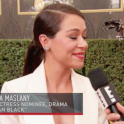 thecloneclub:  Tatiana Maslany on the red carpet at the 67th Emmy Awards. (x) 