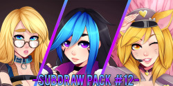 Hey guys! The subdraw pack #12 is up in Gumroad for direct purchase!   ヽ(ｏ`皿′ｏ)ﾉ  