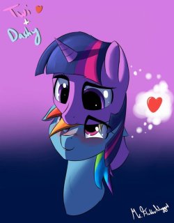 twidashlove: A simple nuzzle can say so much~ Twily and Dashy Nuzzle (Finished) by MrFlubberNugget   &lt;3!