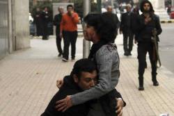 An Egyptian activist Shaimaa El Sabbagh’ been shot dead by the police, down town, Cairo on Saturday. while her husband trying to hold her before falling down. P.s the husband had been arrested. 