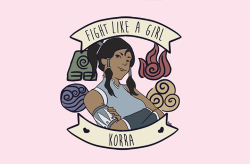 hornyy-blogger:  shipmewithkorrasami:Fight Like a Girl by Kaol Porfírio  Girls kick ass