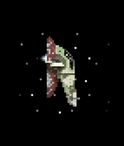 it8bit:  Slave 1 in Pixels Created by Alex Griendling Artist comment: “After making Boba Fett earlier this week, I had a few requests to take a crack at Slave 1. So, here’s Boba’s ship in all of its bounty hunting glory. While Boba measured 25