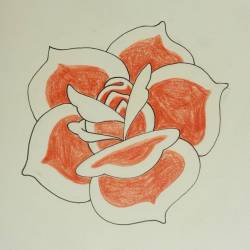 Roses, roses.  #art #drawing #artistsontumblr #artistsoninstagram #ink #flowers #flower #rose #roses  #flash #apprentice  (at Raven&rsquo;s Eye Ink)