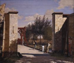 poboh:  The North Gate of the Citadel, 1834, Christen Købke. Danish (1810 - 1848)  Via 