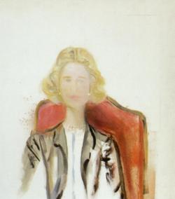artist-dali:  Portrait of a Woman - Grey Jacket Wearing a Pearl Necklace, 1961, Salvador Dalihttps://www.wikiart.org/en/salvador-dali/portrait-of-a-woman-grey-jacket-wearing-a-pearl-necklace