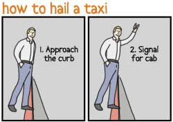 pleatedjeans:  how to hail a taxi