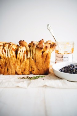 food52:  How great is pull-apart bread?Apricot and Lavender Marmalade Pull-Apart Bread via Butter and Brioche  Nom nom nom nom&hellip;breakfast!!! 