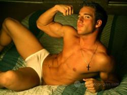 undie-fan-99:  Christian from All American Guys in white briefs 
