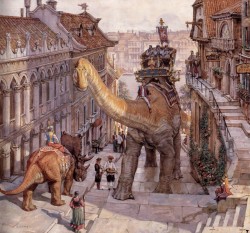 lostbeasts:  terriblespeech:  James Gurney is the best basically. And so is Dinotopia. I GREW UP ON THIS. I don’t know how many times i’ve watched the movies but. PTERODACTYL MONKS???  heavy breathing  This was the first series I ever went bonkers