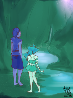 delvg:  “Everything clear, Aqua?”“The water is, but something just doesn’t seem right..”Im in a gemsona mood again so here’s a scene from me and jen-iii ‘s gemsonas’ background.That’s all I’m saying cuz we might make a comic of it