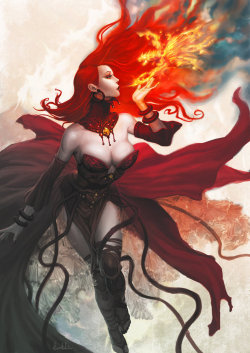 breathtakenfantasies:  Maiden of Fire by Kunkka