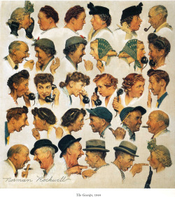 Norman Rockwell, The Gossips (1948) Full size image